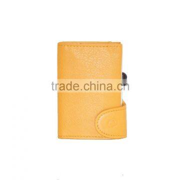 100% genuine italy leather card holder promotional gift 7 card case simple design business cardholder Girasole