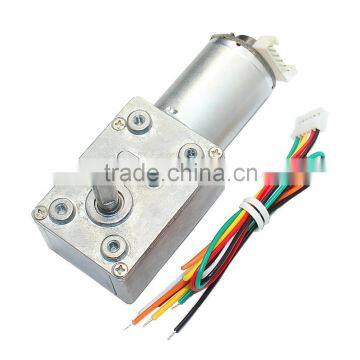 12v 10 Rpm Right Angle dc Worm Gear Motor With Encoder photo-3