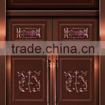 Cooper entrance door,copper villa doors for Fancy villa