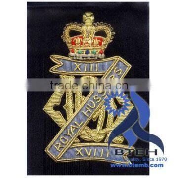 Bullion Badges | Bullion Blazer Badges | Hand Embroidery Bullion Wire Blazer Badges