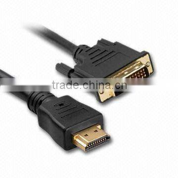 new design gold hdmi cable,female mini display to dvi adapter