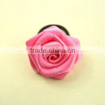 Wholesale satin ribbon flowers for bottle