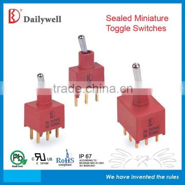 Sealed Miniature Toggle Switch IP67