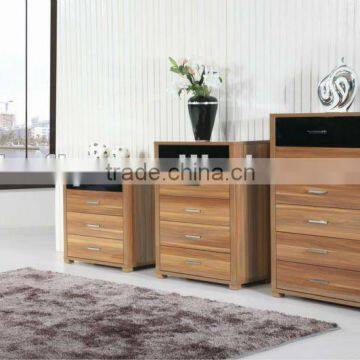 Modern wooden drawer chest set