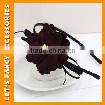 PGHD0342 High Quality Holiday Passionate Large Flower Headband Hairband Hair Accessories for Women photo-5