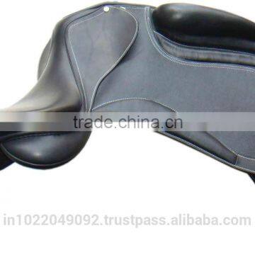 Leather Covered dressage Saddle with flexi plastic Saddle tree