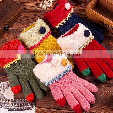 Best Seller Colourful Design Touch Screen Gloves For Christmas