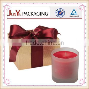 new stylish logo printed paper packaging candle gift box