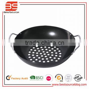 Camping Time Non-stick Charcoal BBQ Grill Pan For Round Or Rectangular