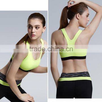 Top Quality Fashionable Active Wear Custom Wholesale Sport Bra Elastic Band Vest Type Sports Running Bra Women Quality Choice photo-3