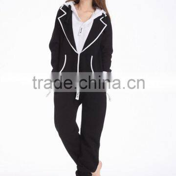 New Arrival Onesie Jumpsuit One Piece Jump in Suit Zipped Hoodie Jumpsuits for Women 2014