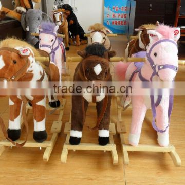 2015 's best-selling product rocking horse plush toy' kid toy animal toys Musical toys