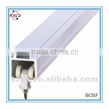 SC07 anti noisy plastic sliding curtain track