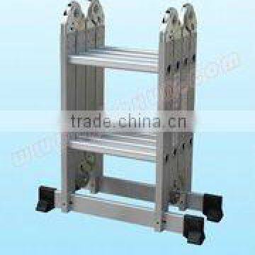 combination household aluminum ladder 4x2 step