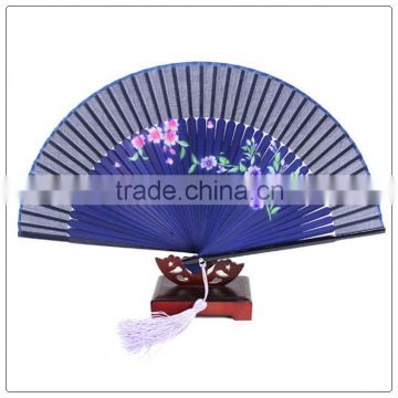 Top quality chinese manual bamboo hand fan for gift