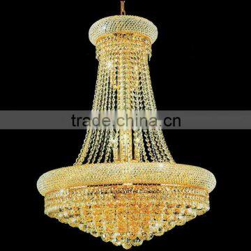 Indoor Decoration Lighting Hanging Crystal Ball Chandeliers Golden Finish