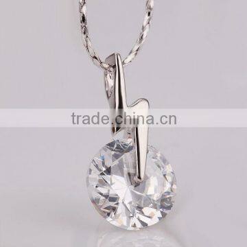 18K zircon flashing necklace