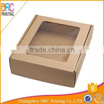 paper gift box with clear pvc window