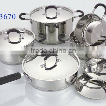 AH3670 10pcs stainless steel apple shape cookware set