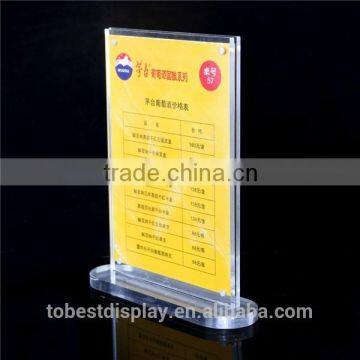 the 2016 Hot sale acrylic restaurant menu card holder