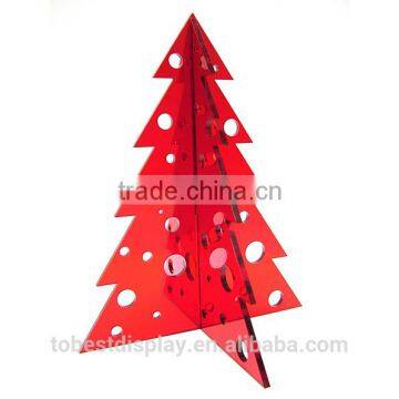 red acrylic wholesale christmas tree, christmas decoration tree