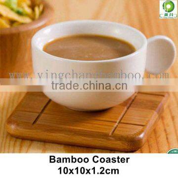 Square Bamboo coffee cup coaster