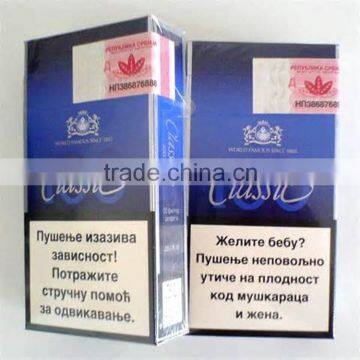 OEM&ODM Customized printing cigarette packaging box