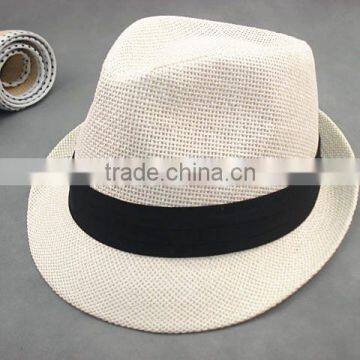 Cost price environmental paper straw braid fedora hat