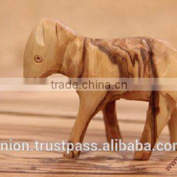 Olive Wood Carved Sheep Small Size