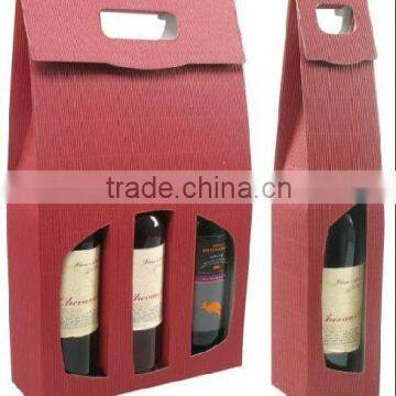 Paper liquor bottle box (PW-1409)