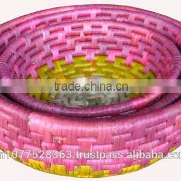 High quality best selling water hyacinth natural oval basket from vietnam
