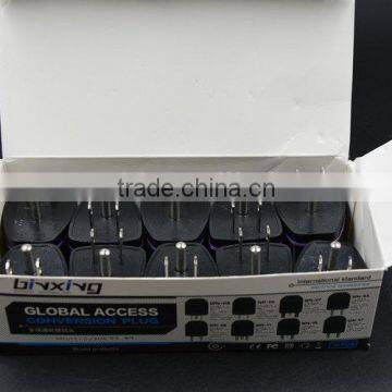 US AU UK EU 2-3 Pin to US 3 Pin Standard Travel Power Plug Adapter Converter photo-3