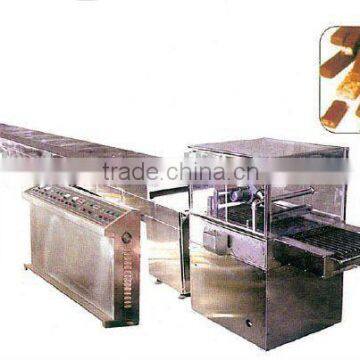 Chocolate enrobing machine