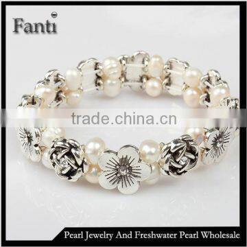 natural freshwater pearl Real pearl bracelet/Freshwater pearl bracelet design