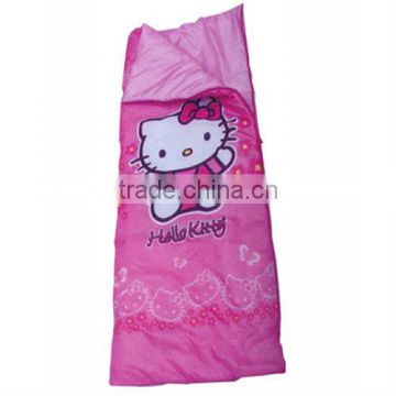 145*60cm Top Quality Kids Kitty Sleeping Bag Tent with Promotion