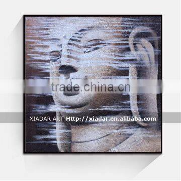 SHU158 Wall art decor buddha face oil painting on canvas many good design