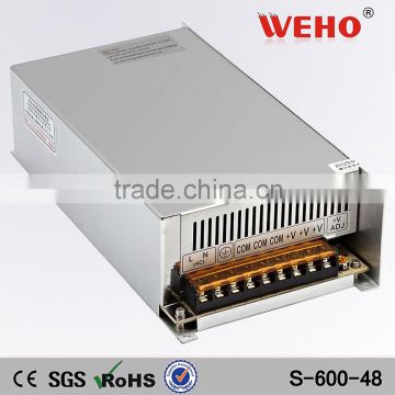 ce rohs approved 230v 48v 600w transformer 12amp led smps