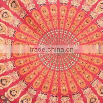 RT-631 Mandala Decorative Mandala Printed Tapestry Wall Throws Indian Decor Art Sanganeri Screen Print Bedspread Jaipur photo-4