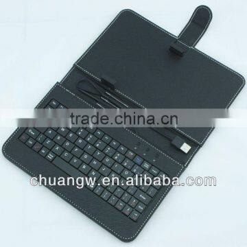 Cheap 7 inch Tablet Mini Micro USB 2.0 Wired Keyboard Leather Case