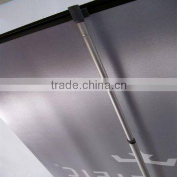 US Stock-33.5"x 30"- 94.49" Double Sided Telescopic Twist Locking Adjurttable Roll Up Banner Stand photo-6