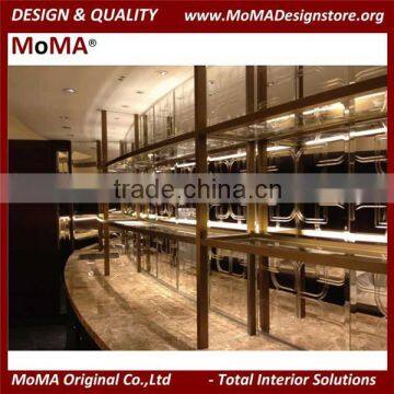 High End Custom Metal Art Work, Stainless Steel Restaurant Partition Design photo-3