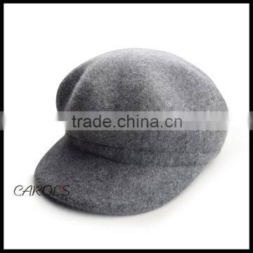 2016 mixed grey hat quality pure woolen hat wholesale beret hat