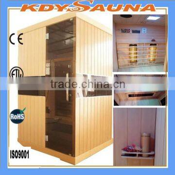 High Quality Factory 2 people Canadian Hemlock Infrared Sauna