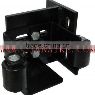 adjustable gate end stop with two rollers