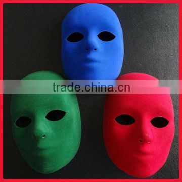 pvc green color masquerade masks plastic mask