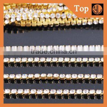 Crystal Close Rhinestone Chain Copper Cup Chain for Clothing Embellishment photo-2