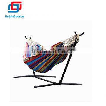 Double Hammock with Space Saving Steel Stand