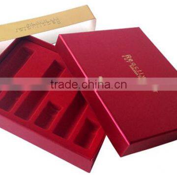 Top sale red book shaped cardboard packaging paper cosmetic box