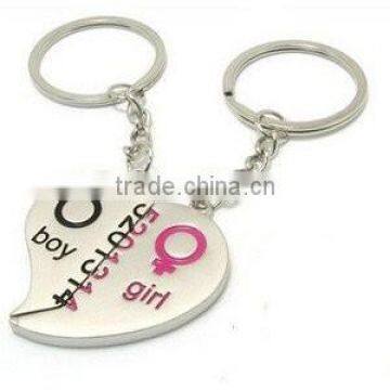 Metal Heart Shape Cheap Keychains in Bulk