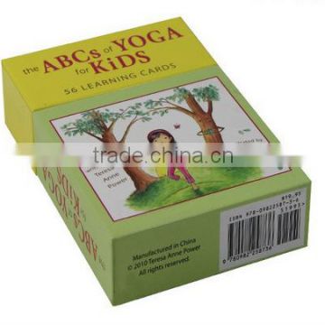 Free sample Popular customized cardboard Kids intellingence card & playing card packaging box